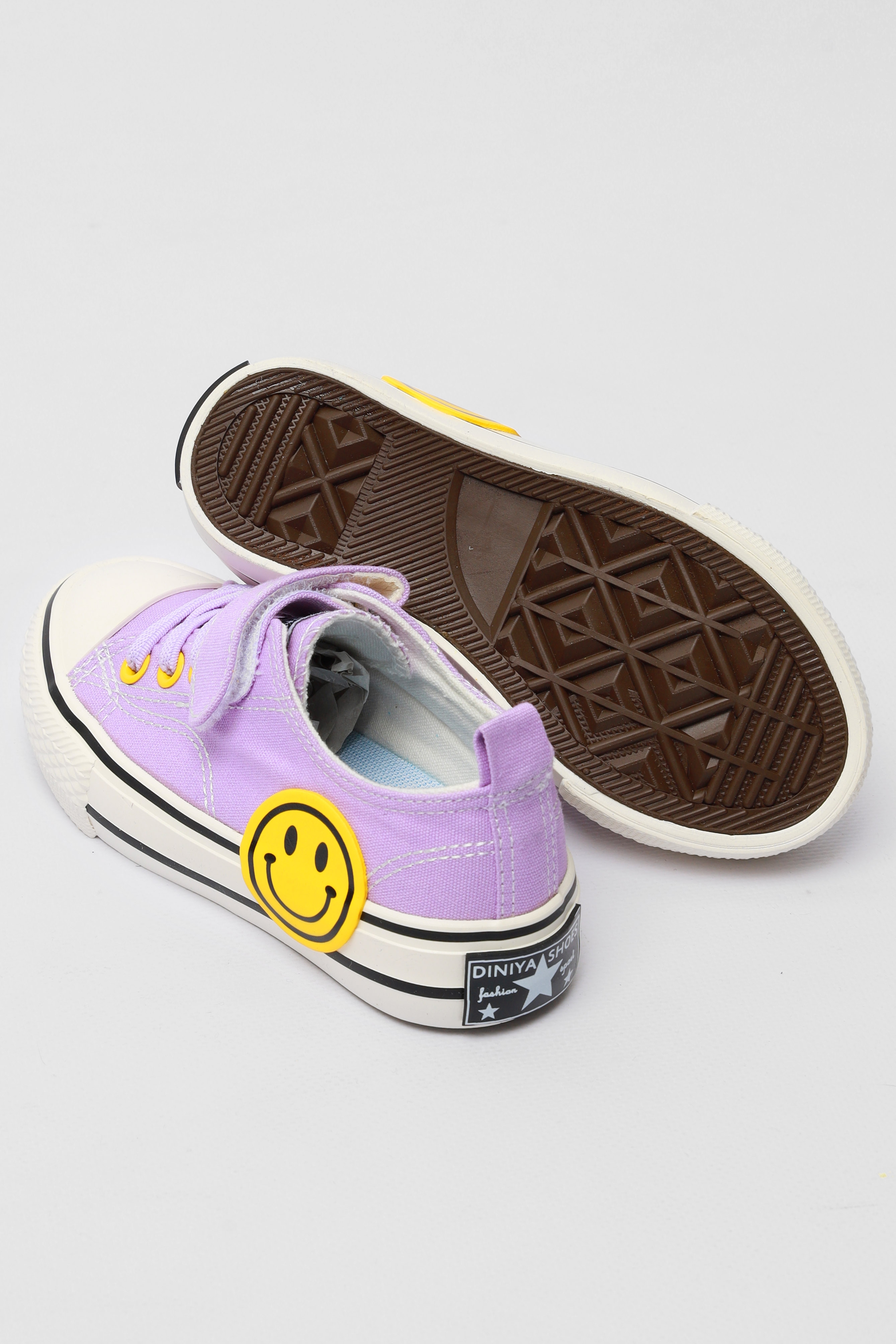 Фото товару Кеди дитячі бузкового кольору текстиль №2