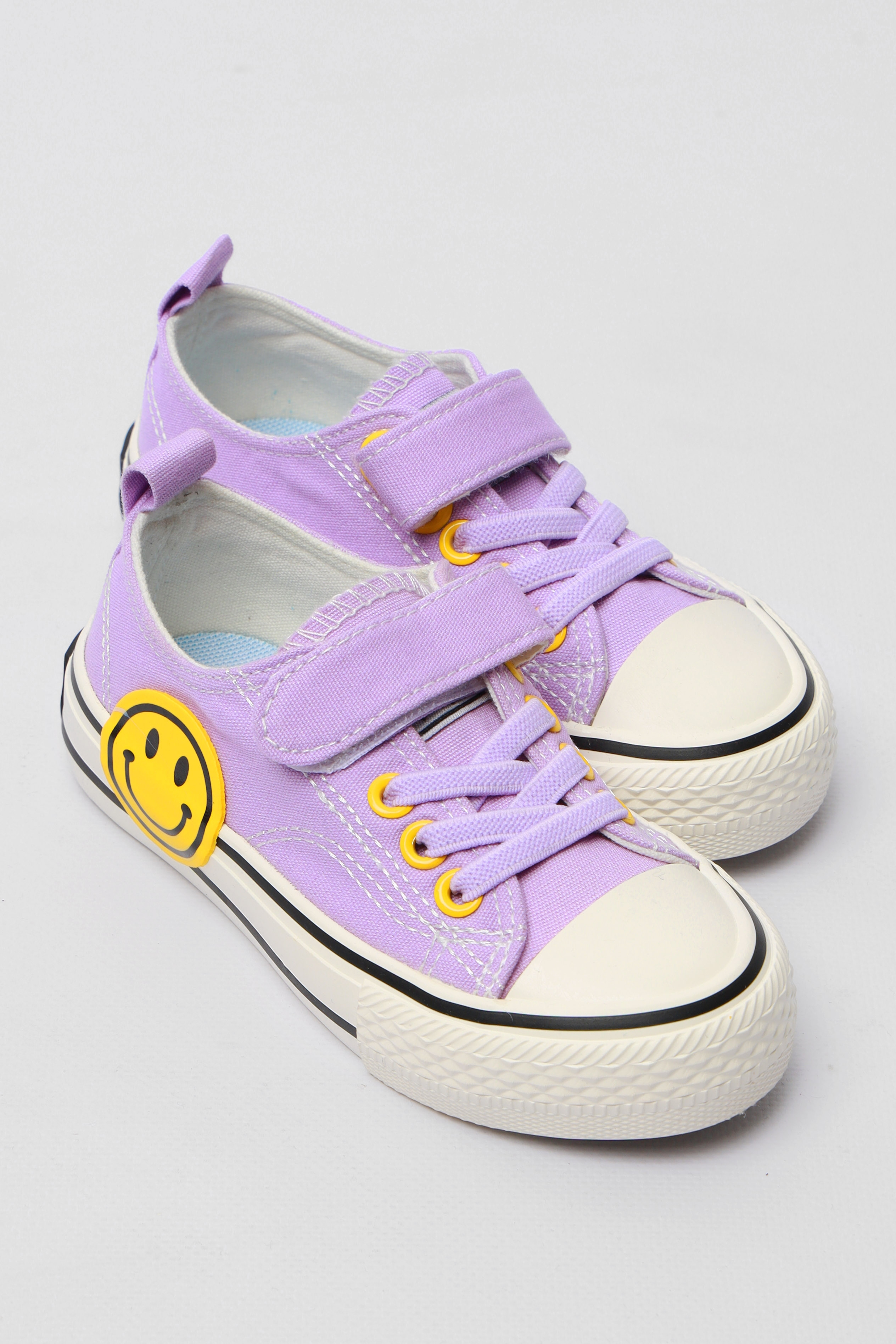 Фото товару Кеди дитячі бузкового кольору текстиль №3