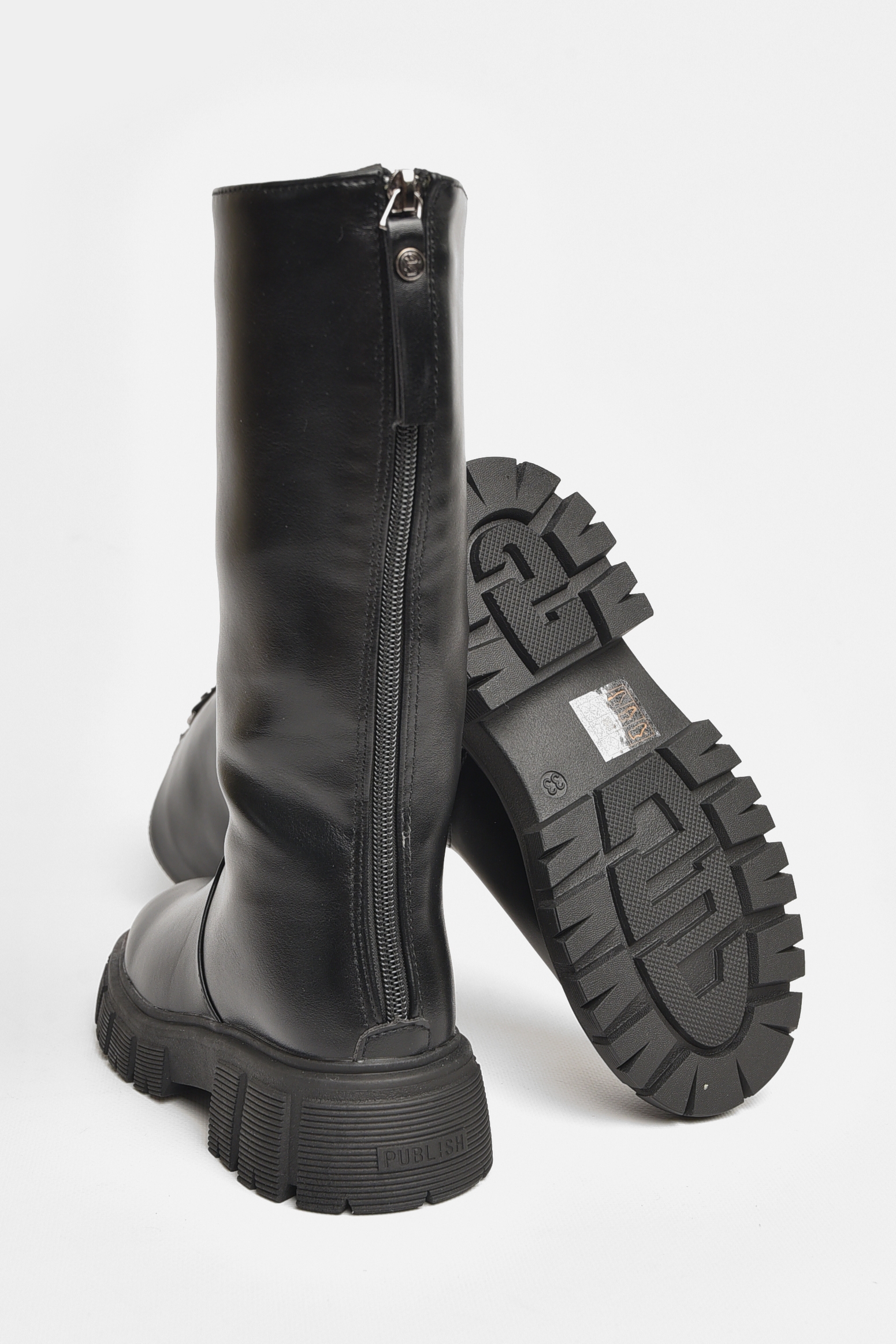 Фото товару Чоботи демісезонні дитячі дівчинка чорного кольору №1