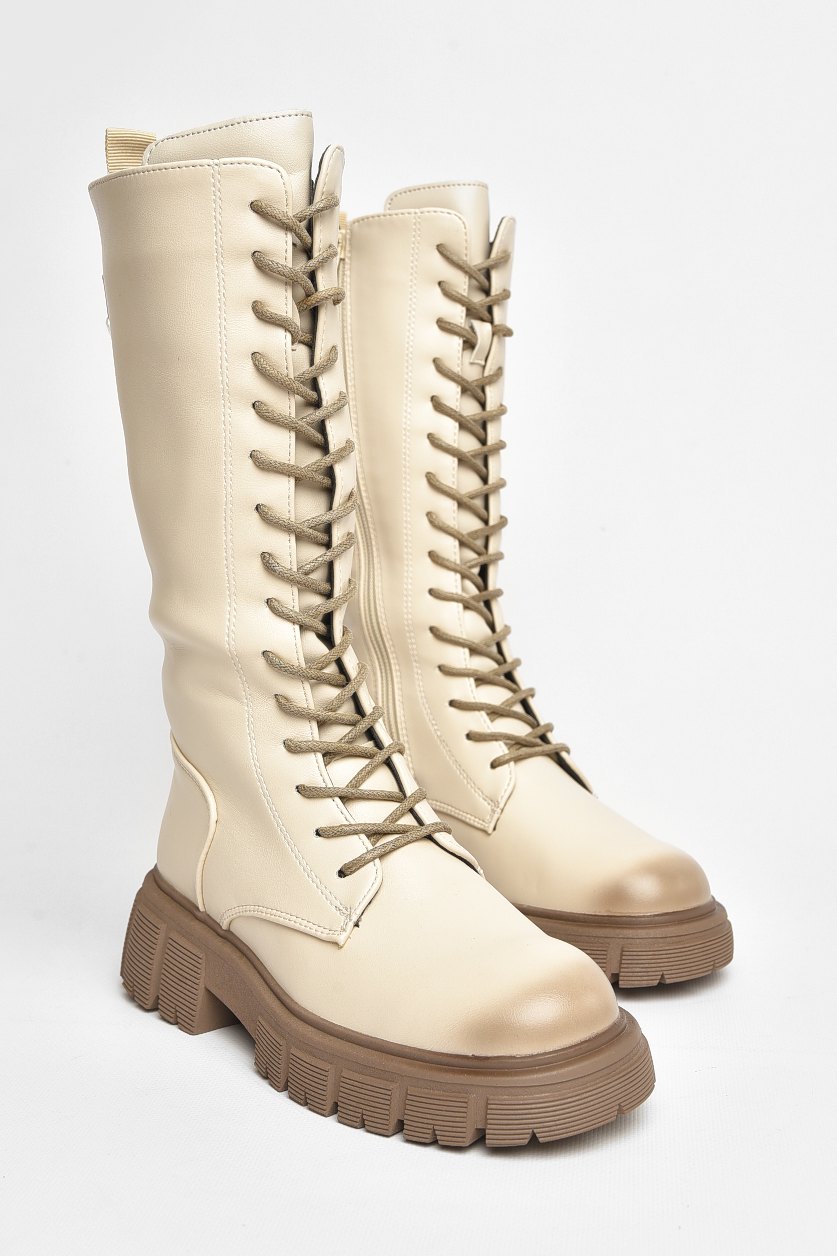 Фото товару Чоботи демісезонні дитячі дівчинка бежевого кольору №1