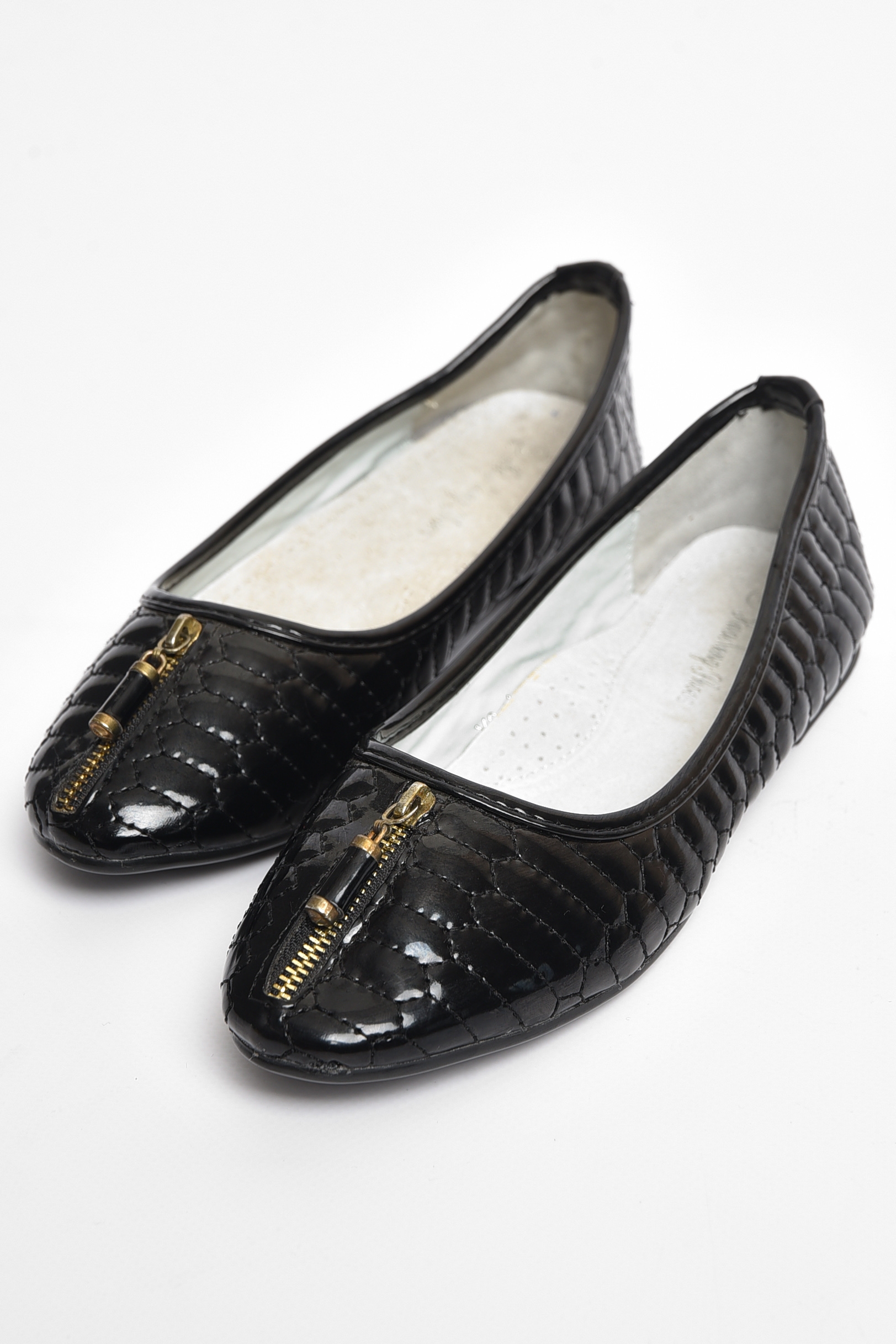 Фото товару Балетки дитячі для дівчинки чорного кольору №1