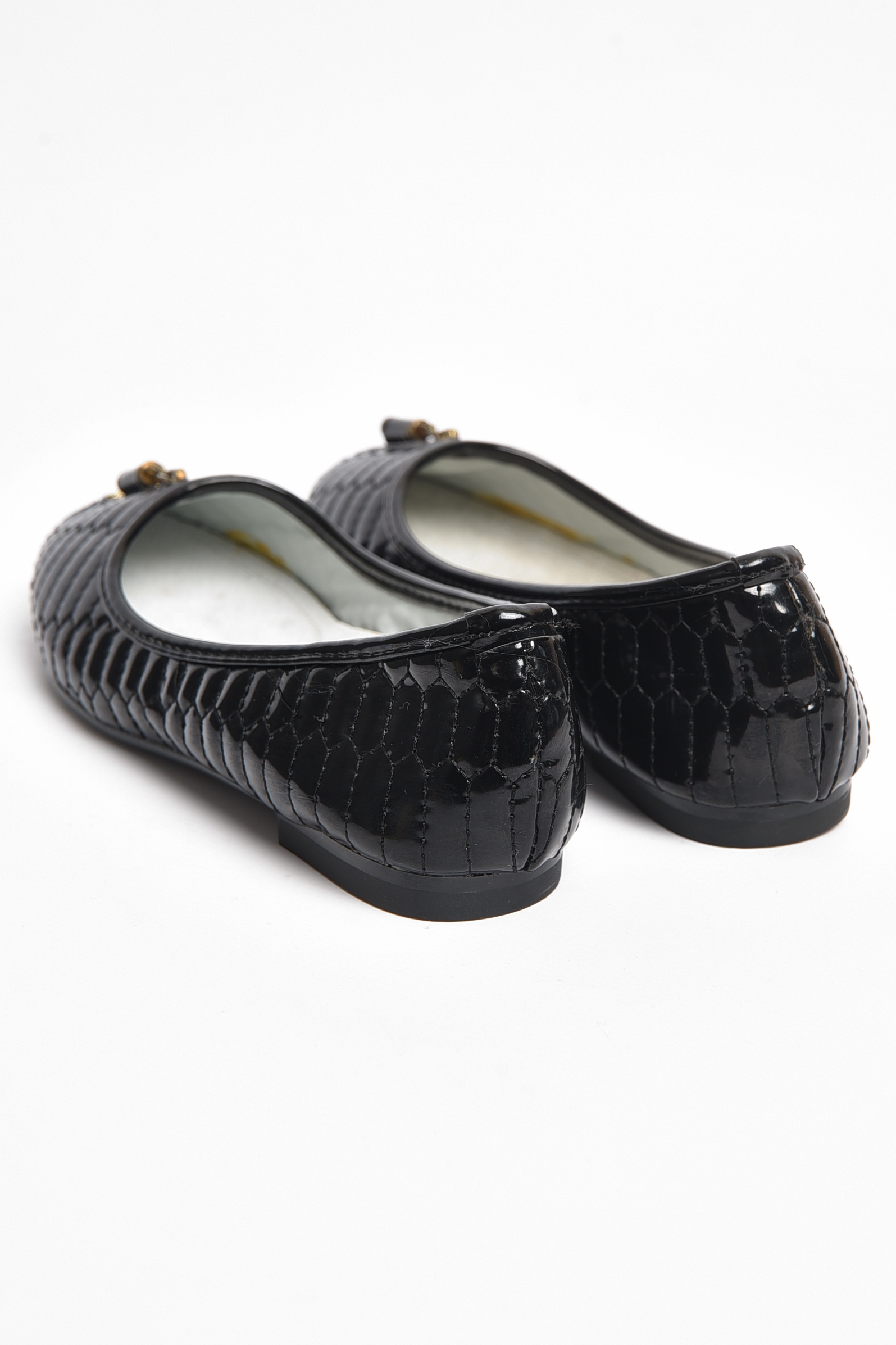 Фото товару Балетки дитячі для дівчинки чорного кольору №3